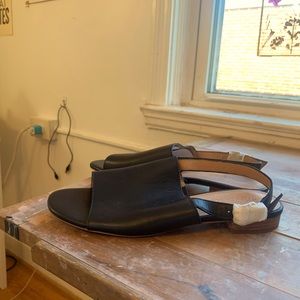 Madewell Noelle Slingback Sandal - black leather - 8 ½